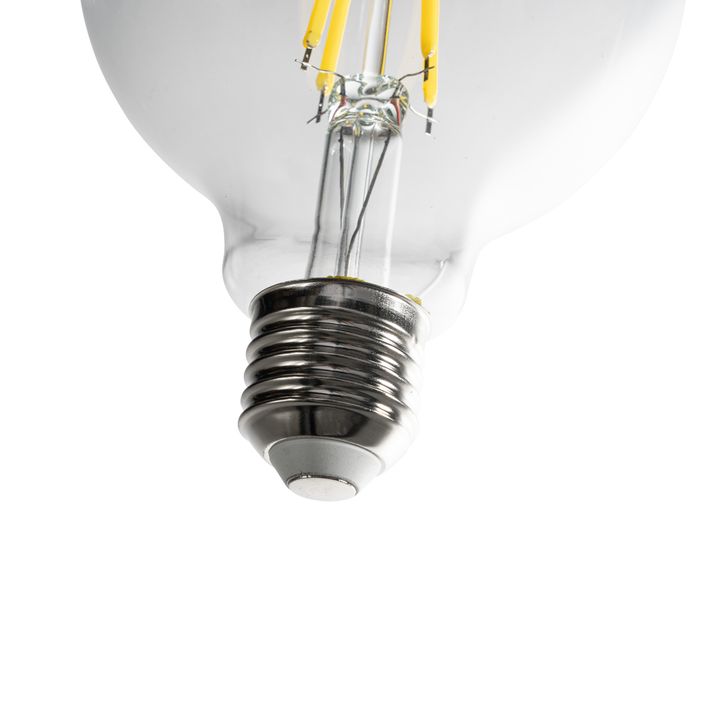 Set me 5 llamba LED E27 G95 të tejdukshme 3.8W 806 lm 3000K