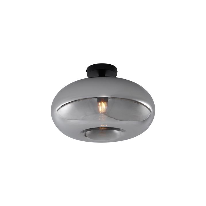 Art Deco laelamp must suitsuklaasiga 40 cm - Busa