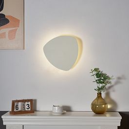 Dizajnerska zidna lampa bež organska 32cm 2-svetla - Pulley