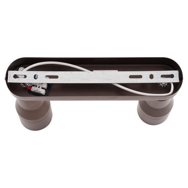Spot encastré rond bronze foncé GU10 50 mm 2 lumières - Stanley