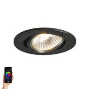 Faretto-da-incasso-smart-nero-orientabile-con-Wifi-GU10---Cisco