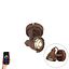 Faretto-Smart-marrone-ruggine-con-WiFi-GU10---Sorra