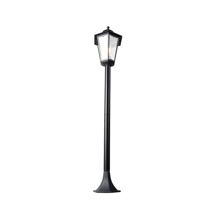 Умен външен стоящ фенер черен 120 см вкл. WiFi ST64 - New Orleans
