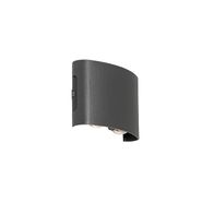 Lampada-da-parete-per-esterni-grigio-scuro-con-LED-4-luci-IP54---Silly