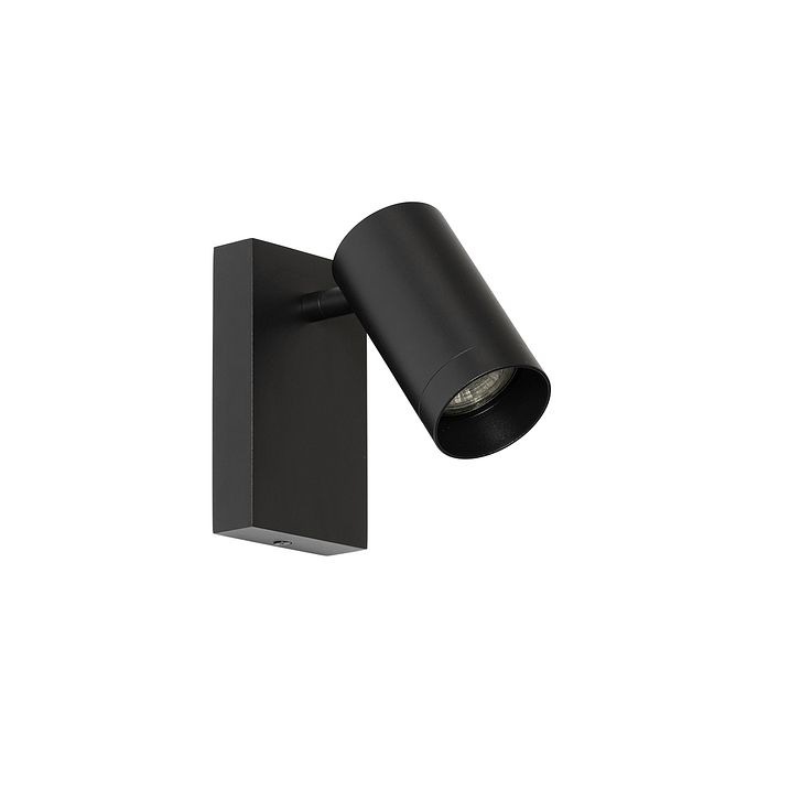 Applique moderna nera regolabile con interruttore - Jeana Luxe