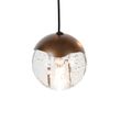Designerska-lampa-wisząca-w-kolorze-ciemnego-brązu-z-przezroczystym-szkłem,-12-świateł---Inge