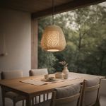 Japandi hanglamp bamboo 32cm IP44 - Moana
