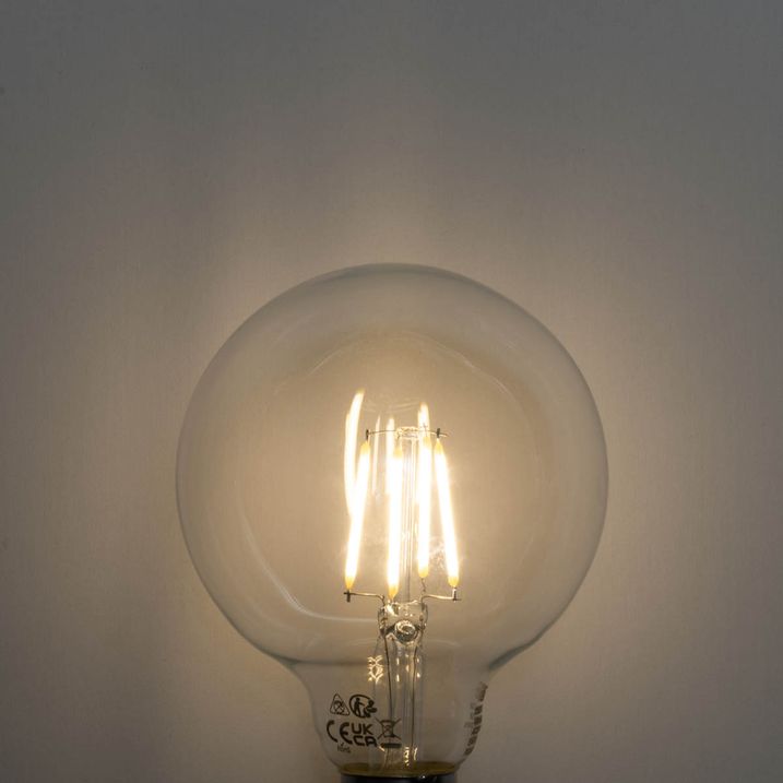 E27 3-trins dæmpbar LED pære G95 4W 450lm 3000K