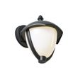 Lampa-de-perete-inteligentă-de-exterior-neagră-cu-sticlă-opal-incl.-LED-IP54---Classica