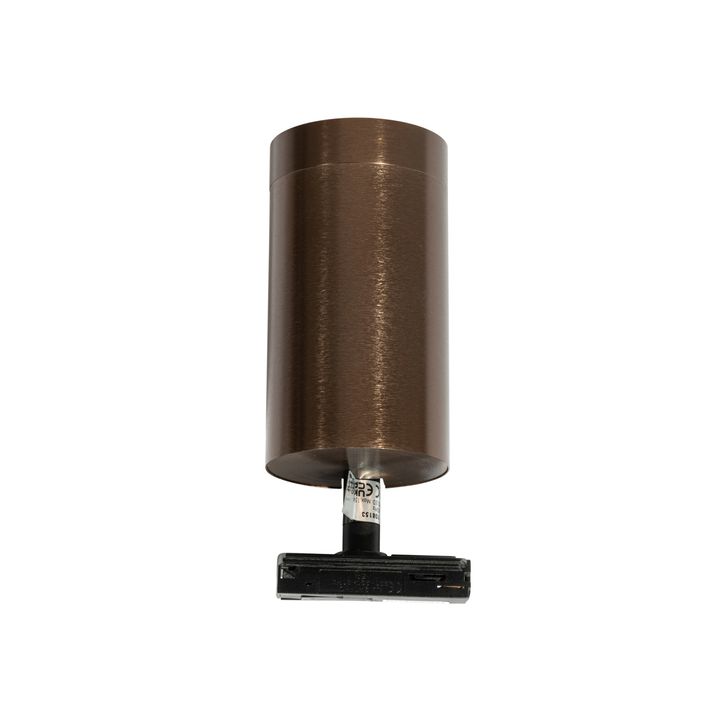 Модерен прожектор тъмно бронз за релсова система 1-фазен 70mm - Iconic Jeana Luxe