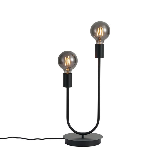 Art Deco stona lampa crna 2-svetla - Tuning