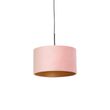 Ripatslamp-roosa-sametkattega-ja-kullaga-35-cm---Combi