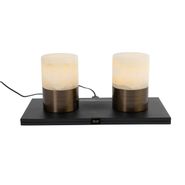 Set-mit-2-Tischleuchten-Dunkelbronze-RGBW-wiederaufladbar---Alessia
