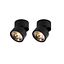 Sæt-med-2-moderne-spotlights-sorte-runde-justerbare---Go-Nine