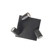 Smart-badkamer-spot-zwart-vierkant-IP44-incl.-3-Wifi-GU10---Ducha