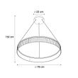 Sodobna-viseča-svetilka-medenina-78cm-vklj.-LED-3-stopenjsko-zatemnjevanje---Anello-Chandelier