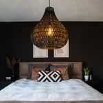 Retro hanglamp zwart 45 cm - Lina Drop