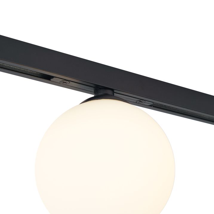 Moderne skinnesystem sort med 2 spotter og 3 pendellamper 1-fase - Slimline Eira