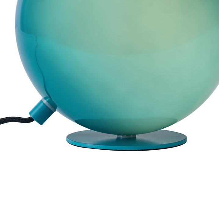 Retro stolna lampa plava sa staklom - Mabel