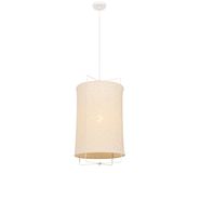 Design-Pendant-Lamp-White-with-Beige-Shade---Rich