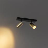 Foco-de-teto-preto-com-dourado-ajustável-2-luzes---Jeana-Luxe