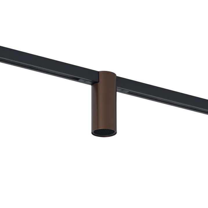 Moderner Strahler Dunkelbronze für Schienensystem 1-phasig GU10 35mm - Slimline Nubee Honey
