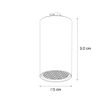 Spot-moderne-blanc-pour-système-sur-rail-monophasé-GU10-35mm---Iconic-Ruby-Honey