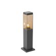 Slimme-buitenpaallamp-donkergrijs-met-smoke-45-cm-incl.-WiFi-P45---Malios