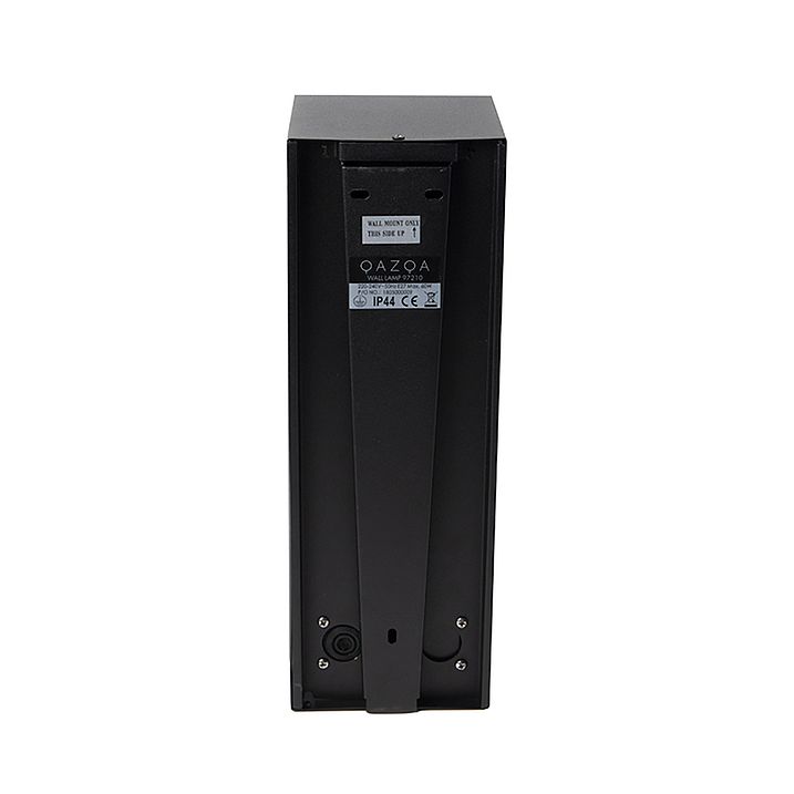 Applique da esterno smart nera con vetro incl. WiFi ST64 - Rotterdam Long