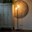 Moderná-stojaca-lampa-čierna-s-opálovým-sklom-5-svetlo---Atény