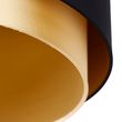 Abajur-de-tecido-preto-40/47/26-com-interior-dourado