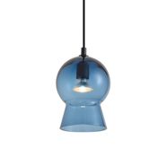 Lampada-a-sospensione-retrò-nera-con-vetro-blu-per-sistema-a-binario-monofase---Iconic-Bell
