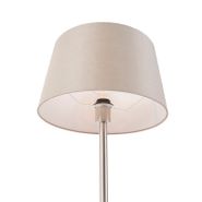 Moderne-tafellamp-staal-met-taupe-kap-35-cm---Simplo