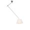 Hanglamp staal met plisse kap crème 35 cm - Blitz