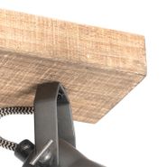 Spotlight-rustic-negru-cu-lemn-3-lumini-reglabile---Jelle