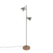 Lampadaire-industriel-en-acier-et-bois-2-lumières---Emado
