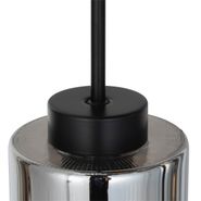 Viedā-piekārāmā-lampa-melna-ar-dūmu-stiklu-7-gaismām,-ieskaitot-7-Wifi-ST64---Laura