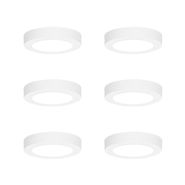 Set-di-6-faretti-da-incasso-o-a-plafone-bianchi-14-cm-incl.-LED-Dimmerabile-a-3-livelli-con-interruttore-DIP---Trans