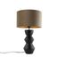 Design-Table-Lamp-Black-Velvet-Shade-Taupe-with-Gold-35-cm---Alisia