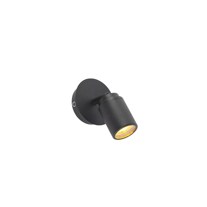 Modern badrumsspotlight svart IP44 - Ducha
