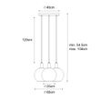 Suspension-design-noir-avec-verre-doré-3-lumières---Bert