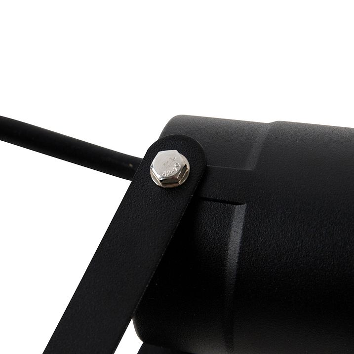 Moderner Smart-Strahler schwarz mit Kabel und Stecker 200cm inkl. WiFi GU10 IP65 - Basic