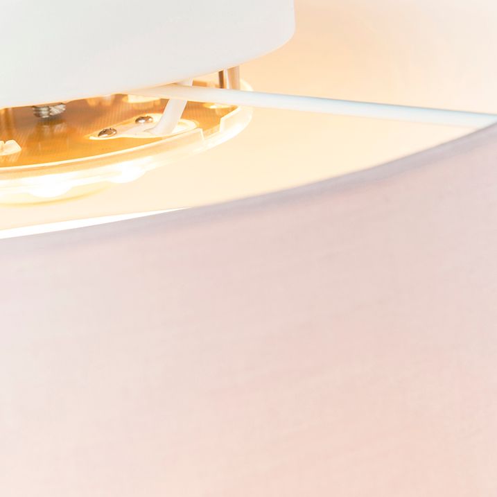 Plafonska lampa roza 40 cm uklj. LED - bubanj LED