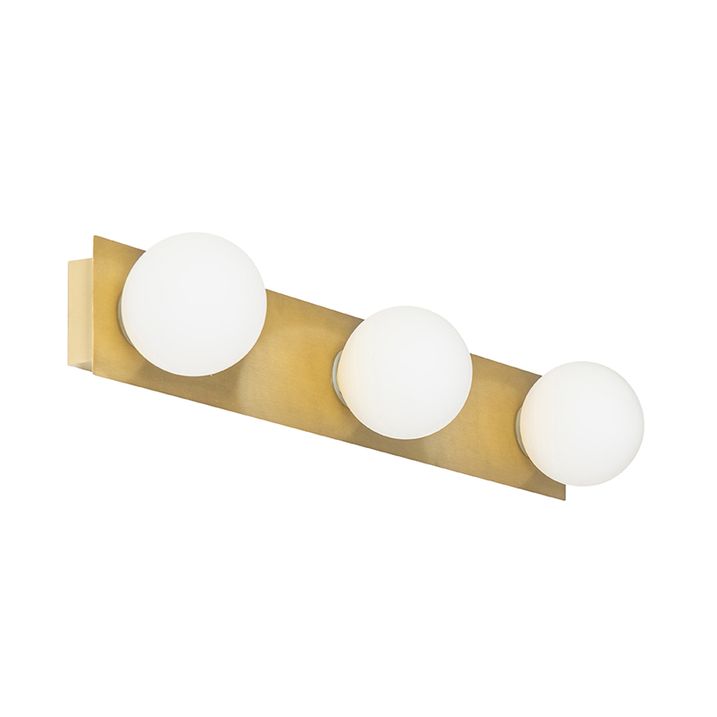 Aplică modernă aurie 48 cm IP44 cu 3 lumini - Cederic