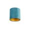 Velvet Lampshade Blue 20/20/20 with Gold Interior