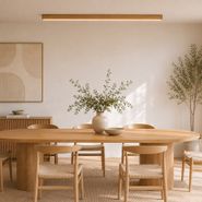 Modern-Ceiling-Light-Ochre-Wood-Incl.-LED-3-Step-Dimmable-2700-4000K-with-Dip-Switch---Keane
