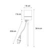 Moderner-Spike-Spot-schwarz-AR70-verstellbar-IP44-–-Solo