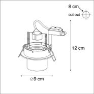 Spot-încastrat-inteligent-negru,-înclinabil,-cu-WiFi-GU10---Installa