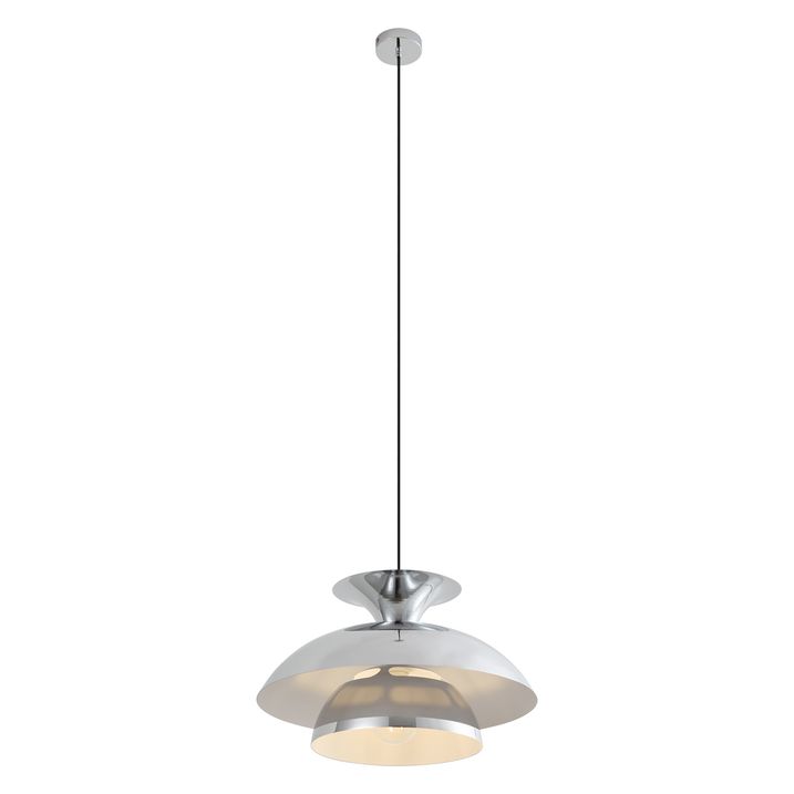 Retro hanglamp chroom 50cm - Titus