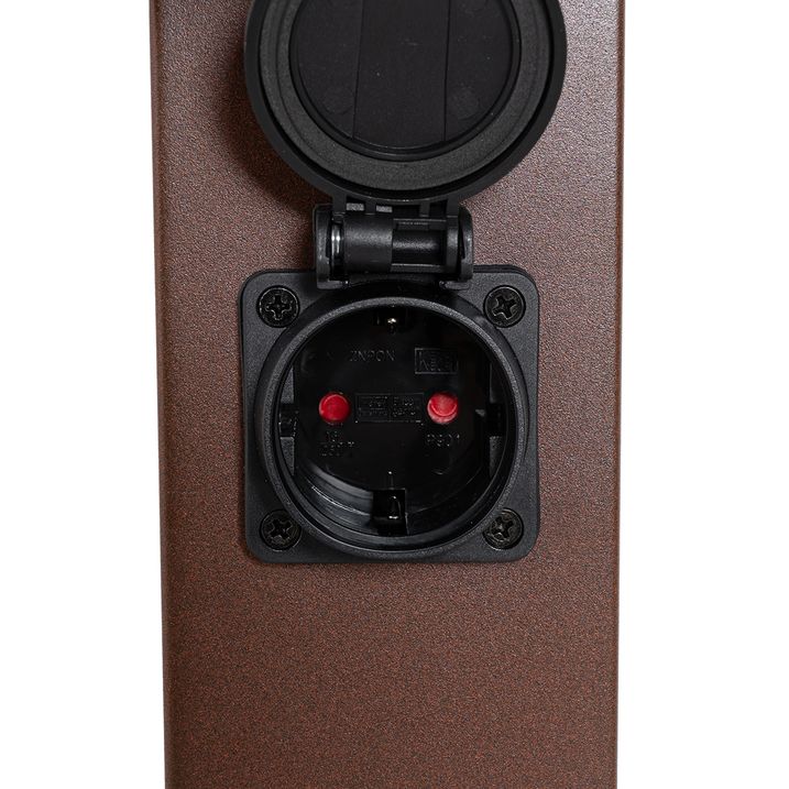 Lámpara de exterior marrón óxido 45 cm con enchufe IP44 - Malios